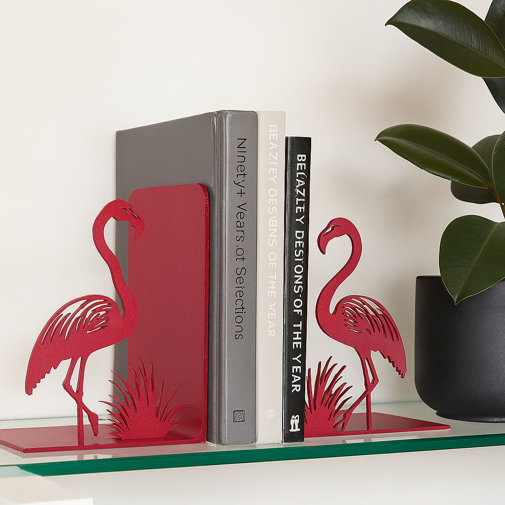 Flamingos Bookends