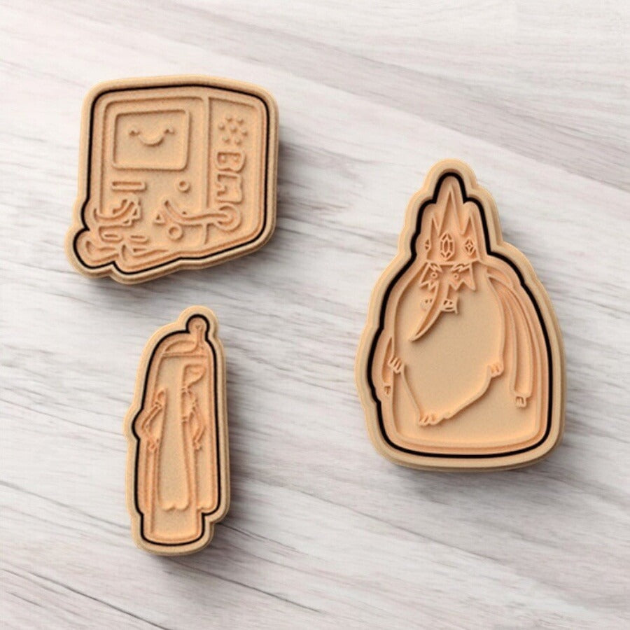Adventure Time, Finn and Jake Cookie Cutters Set of 7. Molds. Cookie Cutters.