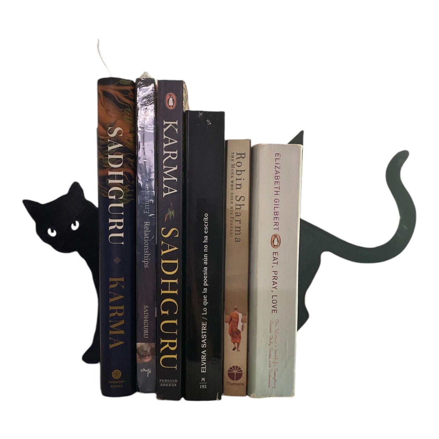 Cat Bookends. Black Cat Bookend. Cats and Book Lovers.