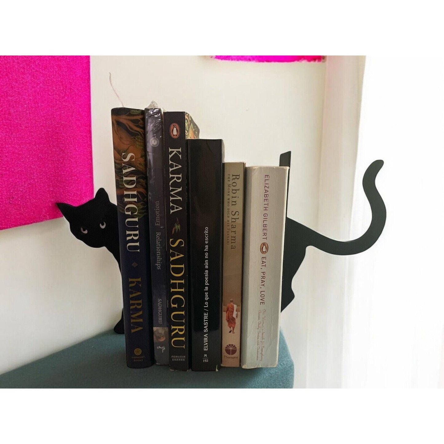 Cat Bookends. Black Cat Bookend. Cats and Book Lovers.