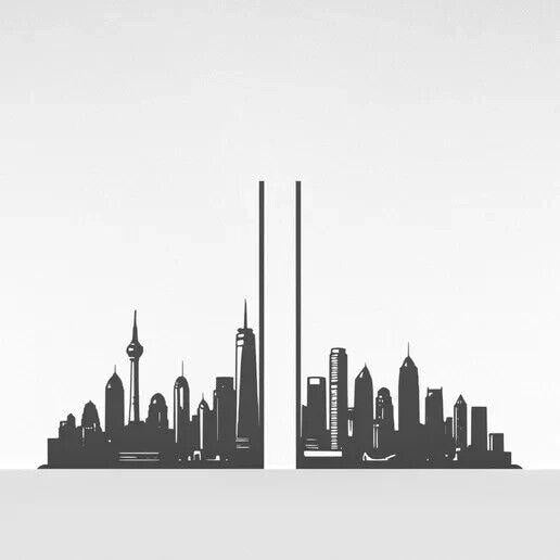New York Siluette Bookends. Batman Lovers. Bookends for Book Lovers. Good Readers, Books