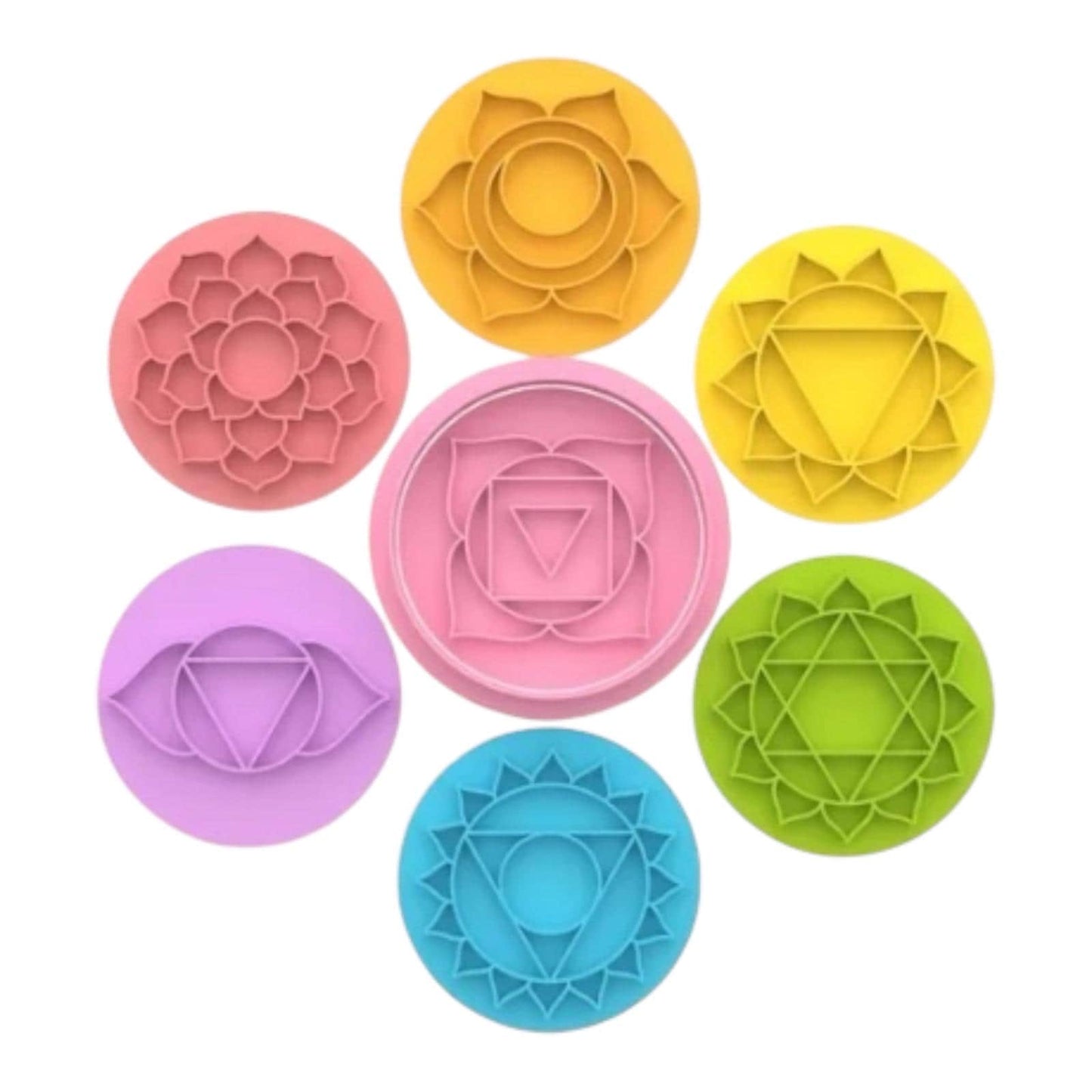 Yoga Cookie Cutters Relaxation. Yoga Cookie Cutters Set.