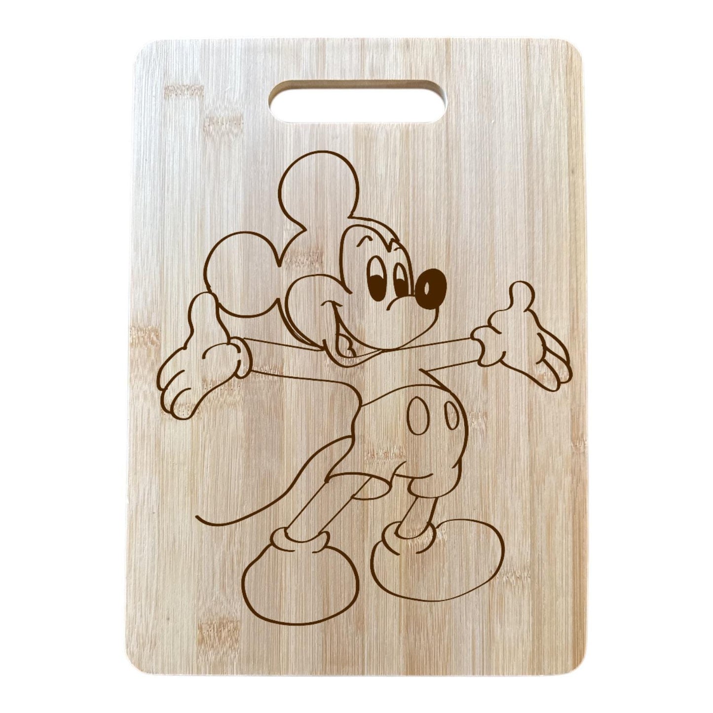 Mickey Bamboo Cutting Board 10X14" Wood Cute Cutting Board