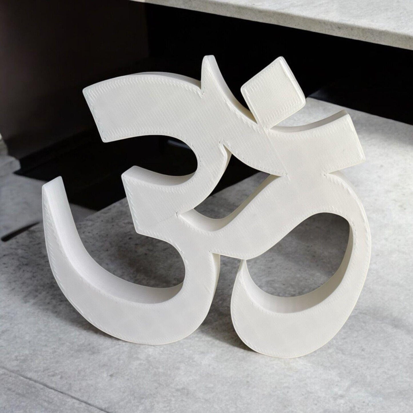 Decor Plastic OM, Temple OM Decor, Showpiece, Standin. Logo OM. Yoga Decoration