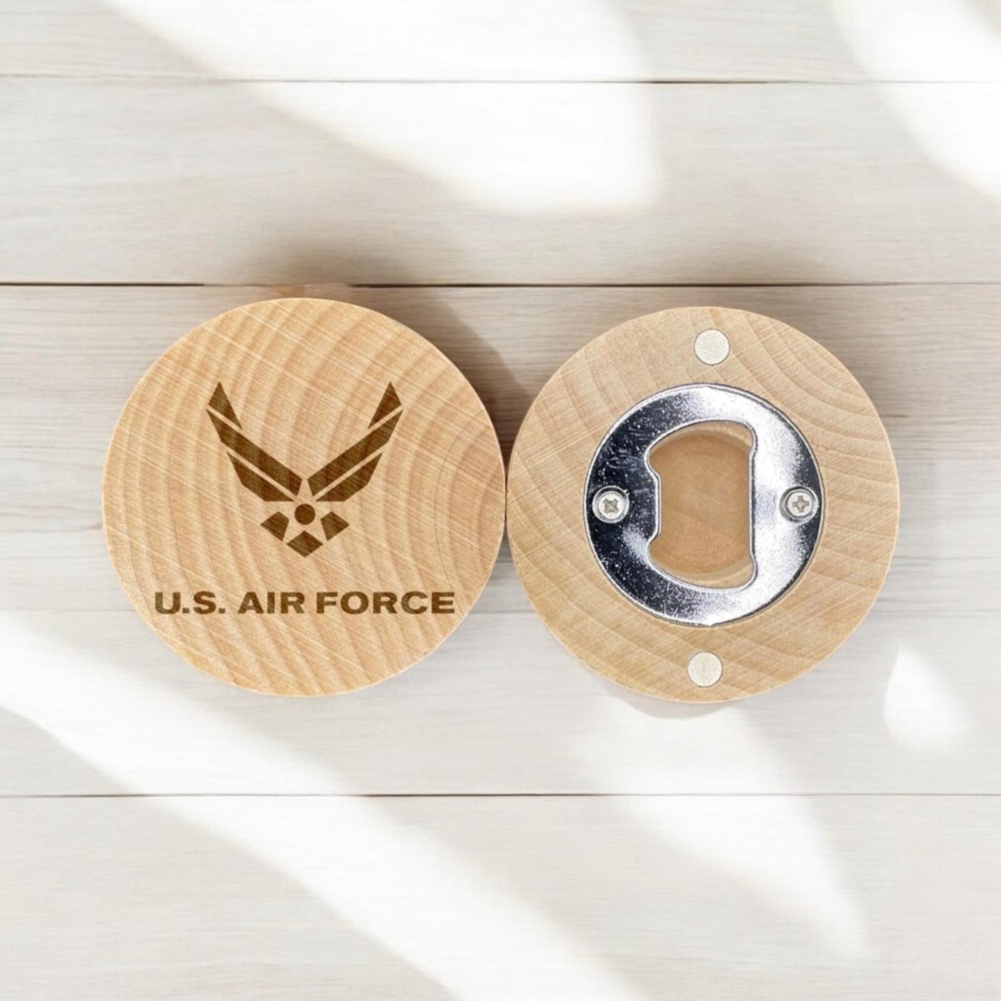 Military Wings Engraved Bottle Opener – Patriotic Gift for Veterans & Pilots