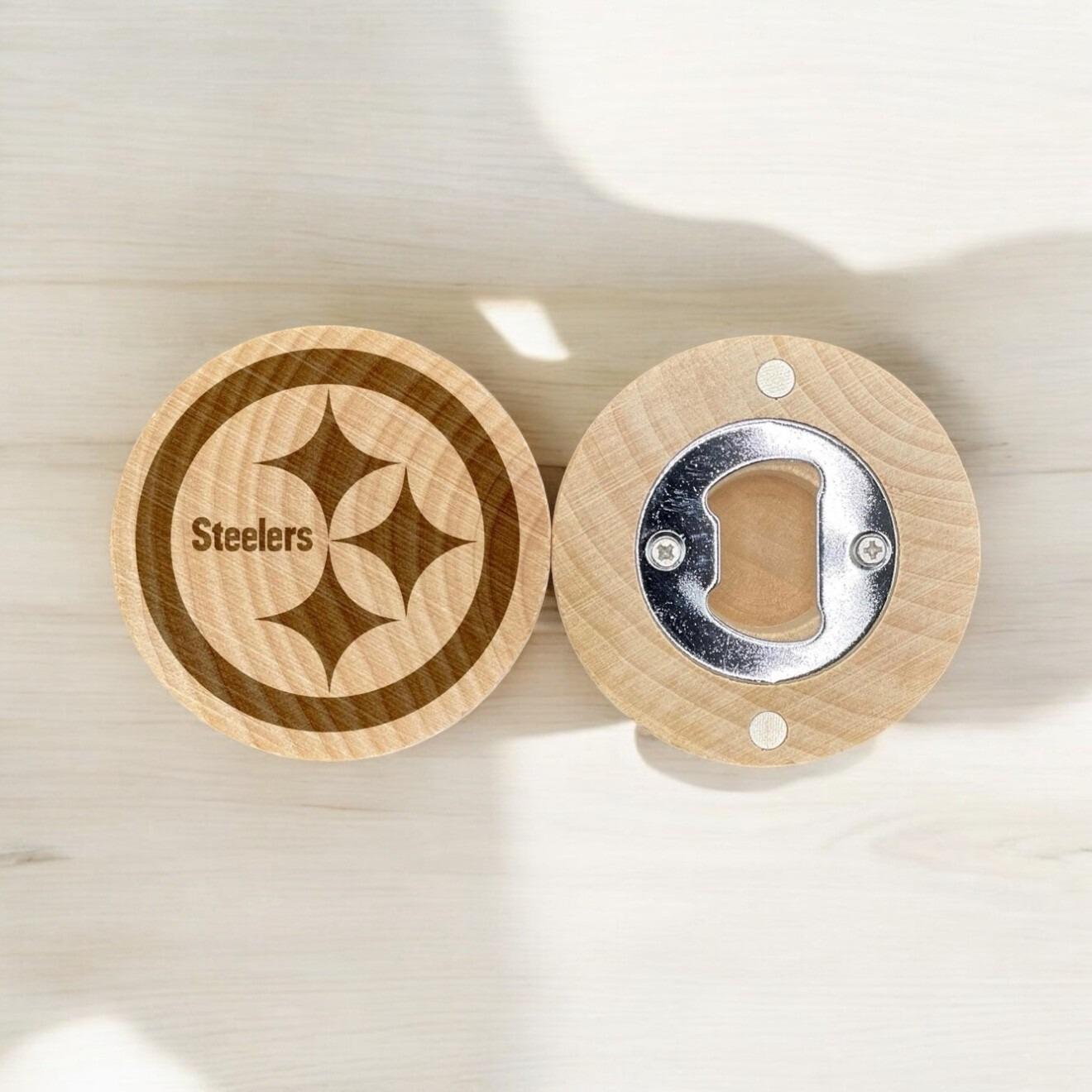 Steel City Football Engraved Bottle Opener – Gift for Sports Fans & Tailgaters