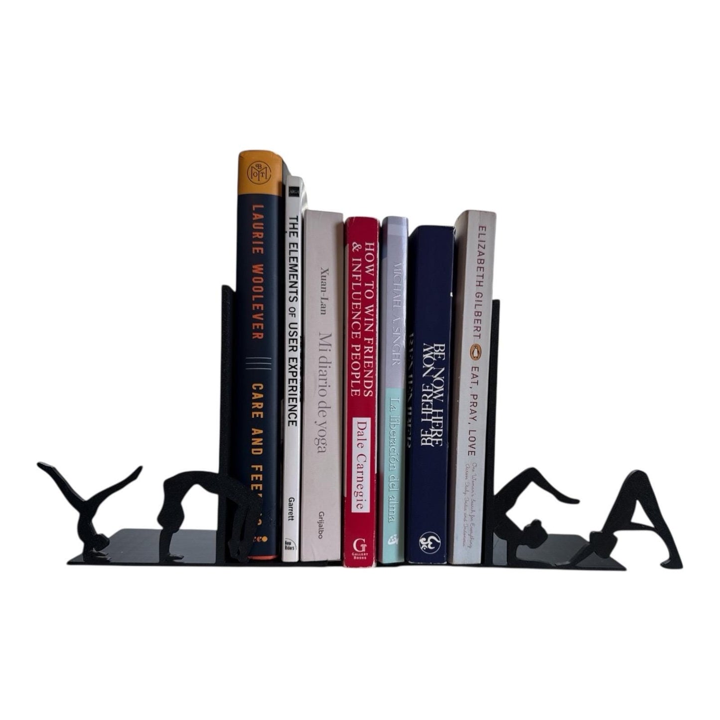 Yoga Lovers Bookend. Yoga postures in the form of letters. Bookends. Yoguis Bookends. Yoga Lovers