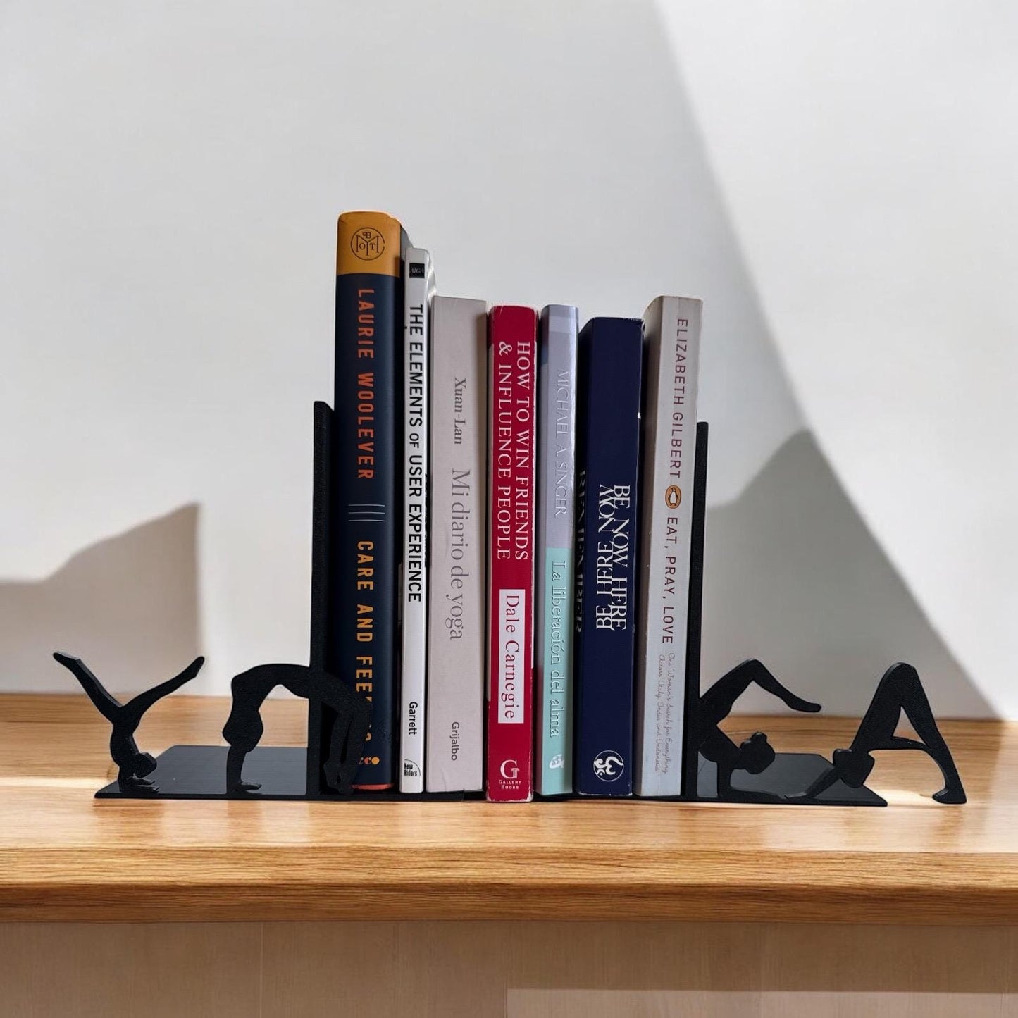 Yoga Lovers Bookend. Yoga postures in the form of letters. Bookends. Yoguis Bookends. Yoga Lovers