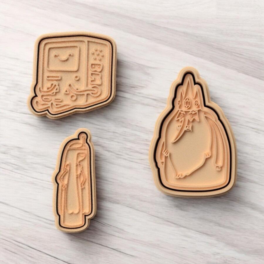 Cute Cartoon Cookie Cutter Set – 7 Fun Characters, 3D Printed, 3.5"