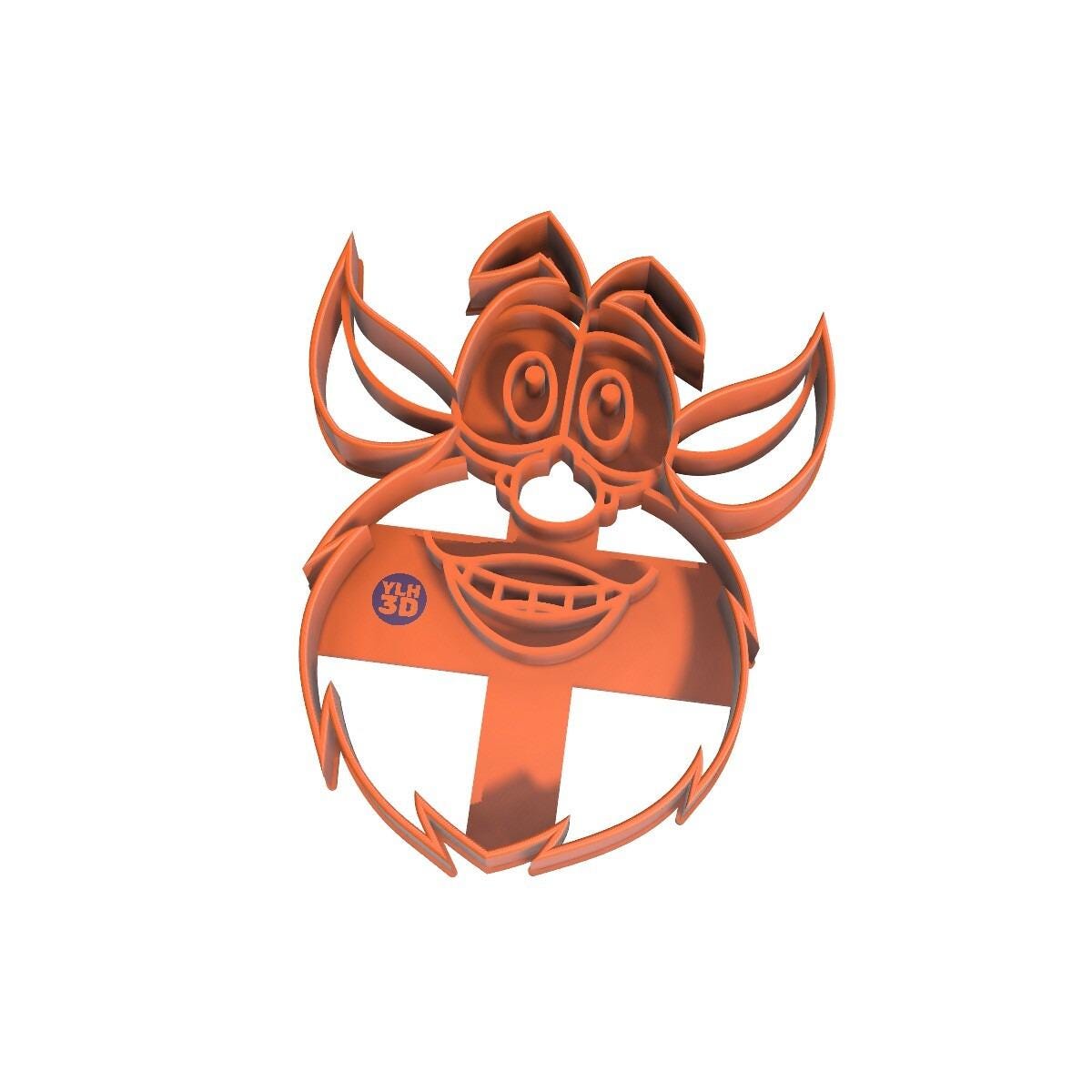 Friendly Monster Cookie Cutter โ Cute Creature Design, 3D Printed, 3.5"