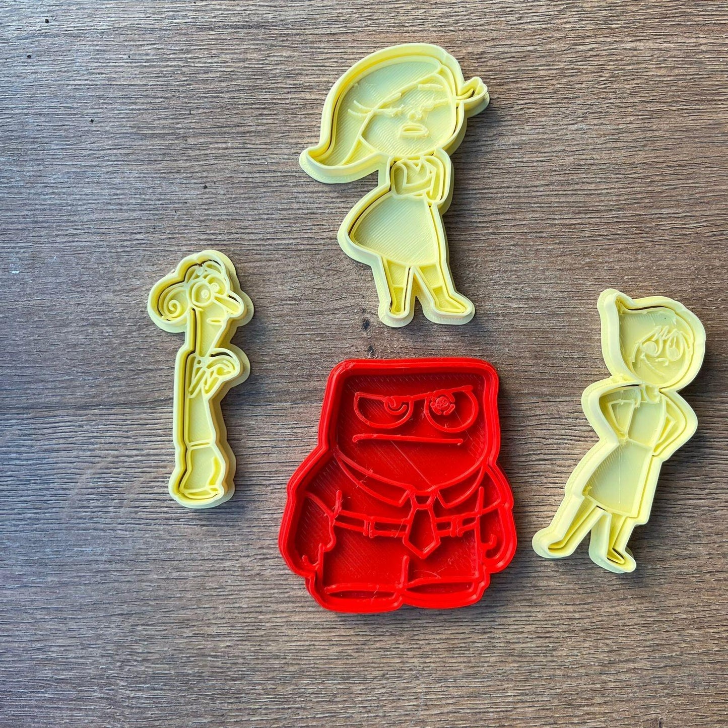 Emotion Squad Cookie Cutter Set – 12 Piece Colorful Character Collection, 3D Printed