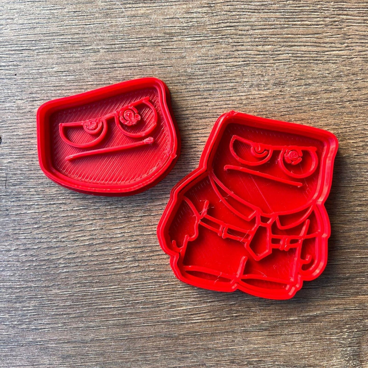 Emotion Squad Cookie Cutter Set – 12 Piece Colorful Character Collection, 3D Printed