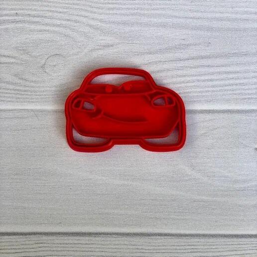 Racecar Cookie Cutter Set – 2-Piece Cartoon Car Shape for Kids’ Birthday Baking