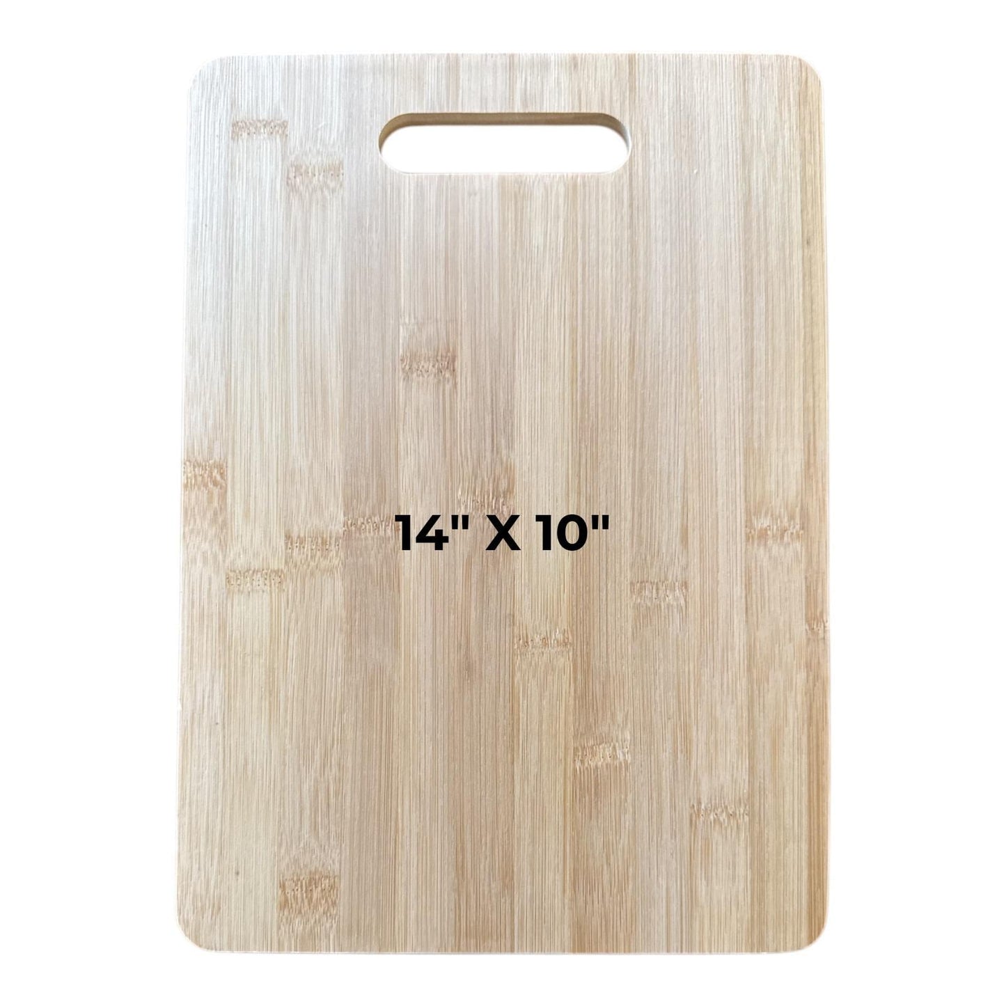 Football Fans Bamboo Cutting Board. Wood Cute Cutting Board.