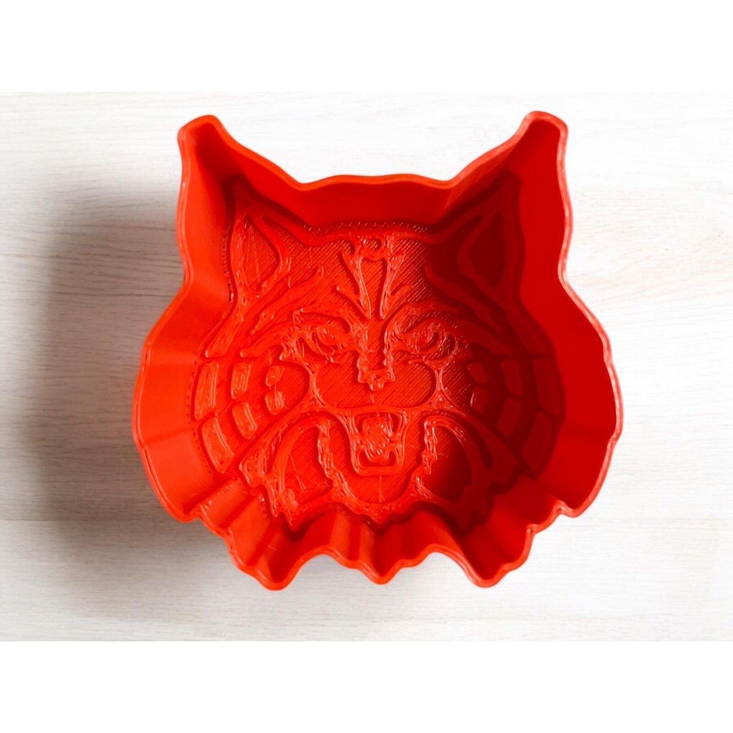 Wildcat Face Cookie Cutter – Fierce Animal Design, 3D Printed, 3.5", Multicolor PLA