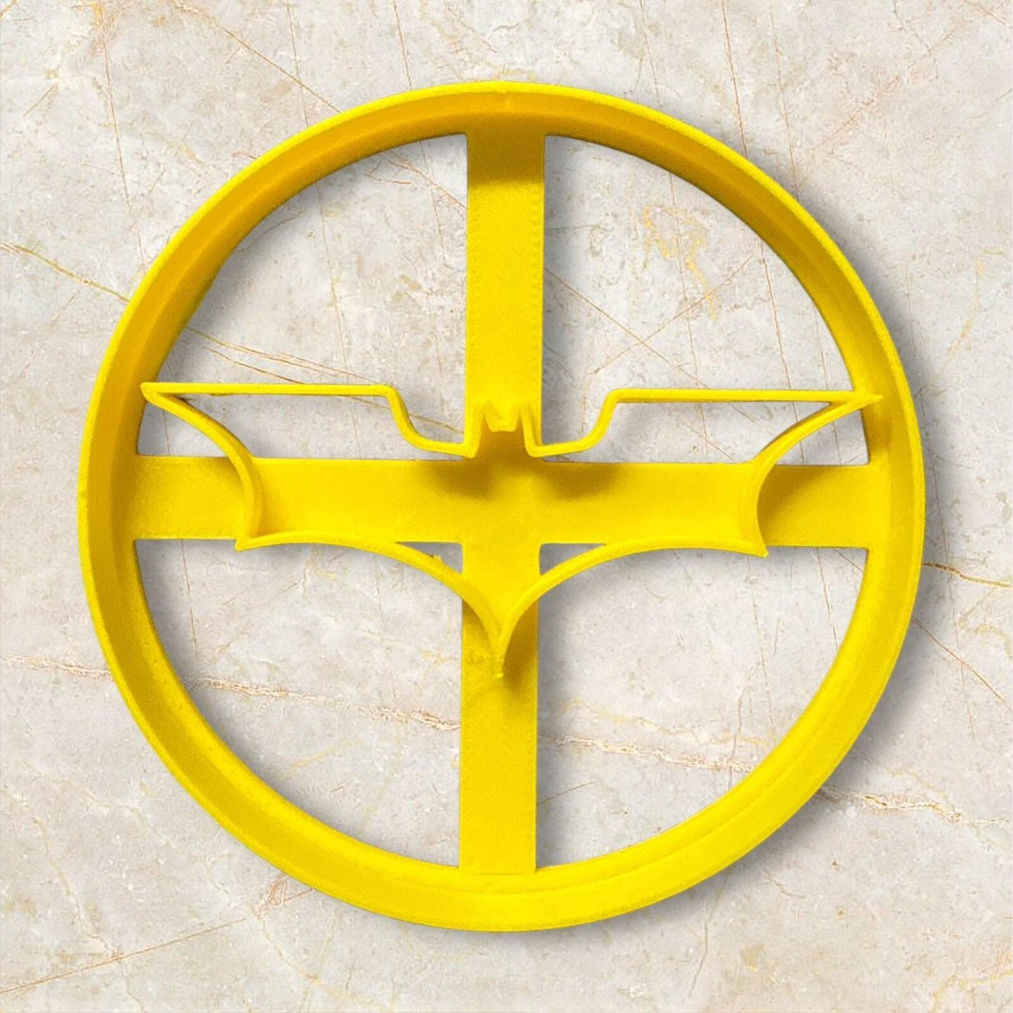 Masked Hero Cookie Cutter Set β 3 Piece Set, Superhero Silhouette & Emblem, 3D Printed, 3.5"