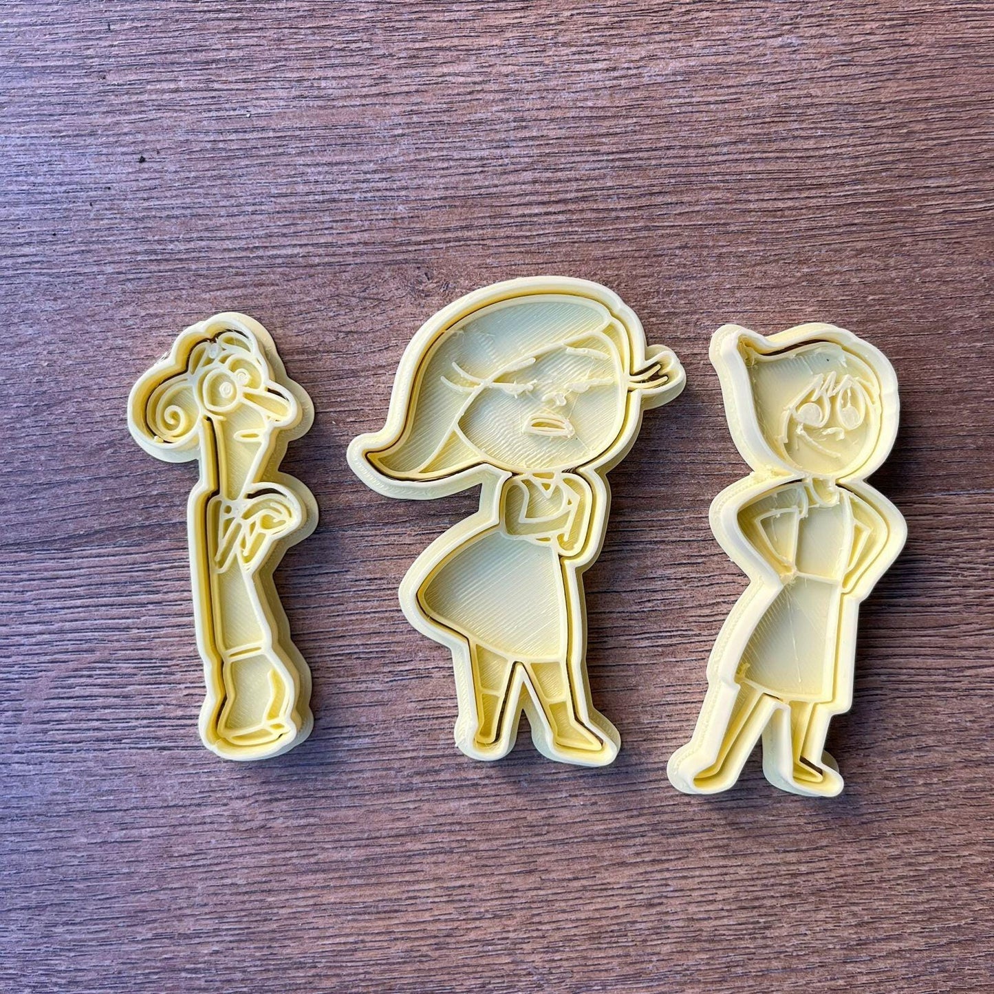 Emotion Squad Cookie Cutter Set – 12 Piece Colorful Character Collection, 3D Printed