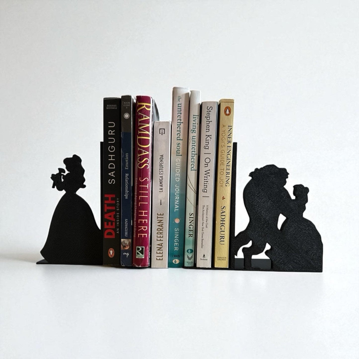Fairy Tale Silhouette Bookends – Dancing Couple Decorative Shelf Holders
