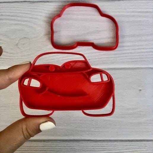 Racecar Cookie Cutter Set – 2-Piece Cartoon Car Shape for Kids’ Birthday Baking