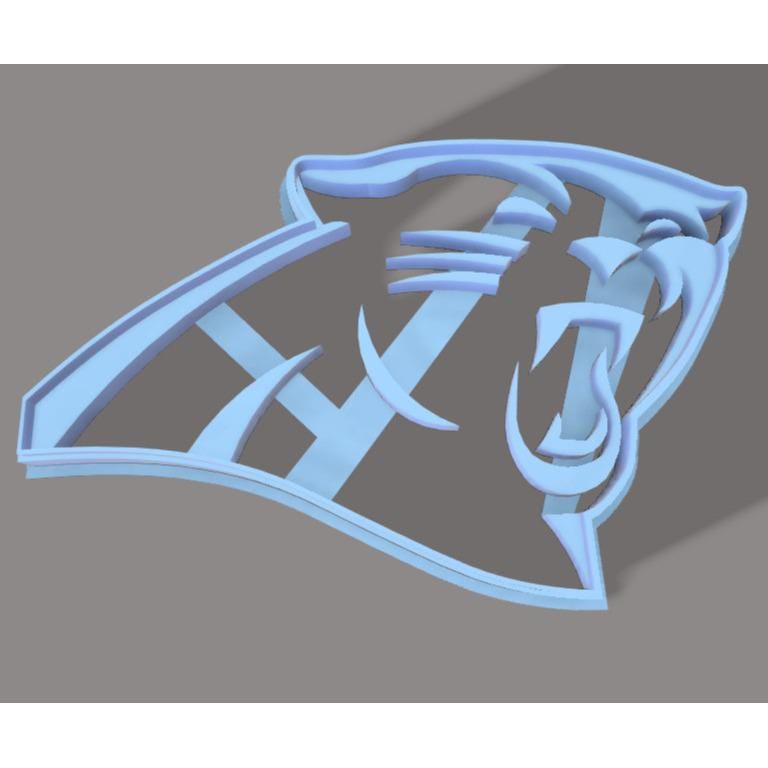 Panther Head Cookie Cutter β Fierce Cat-Inspired Design for Sports Fans