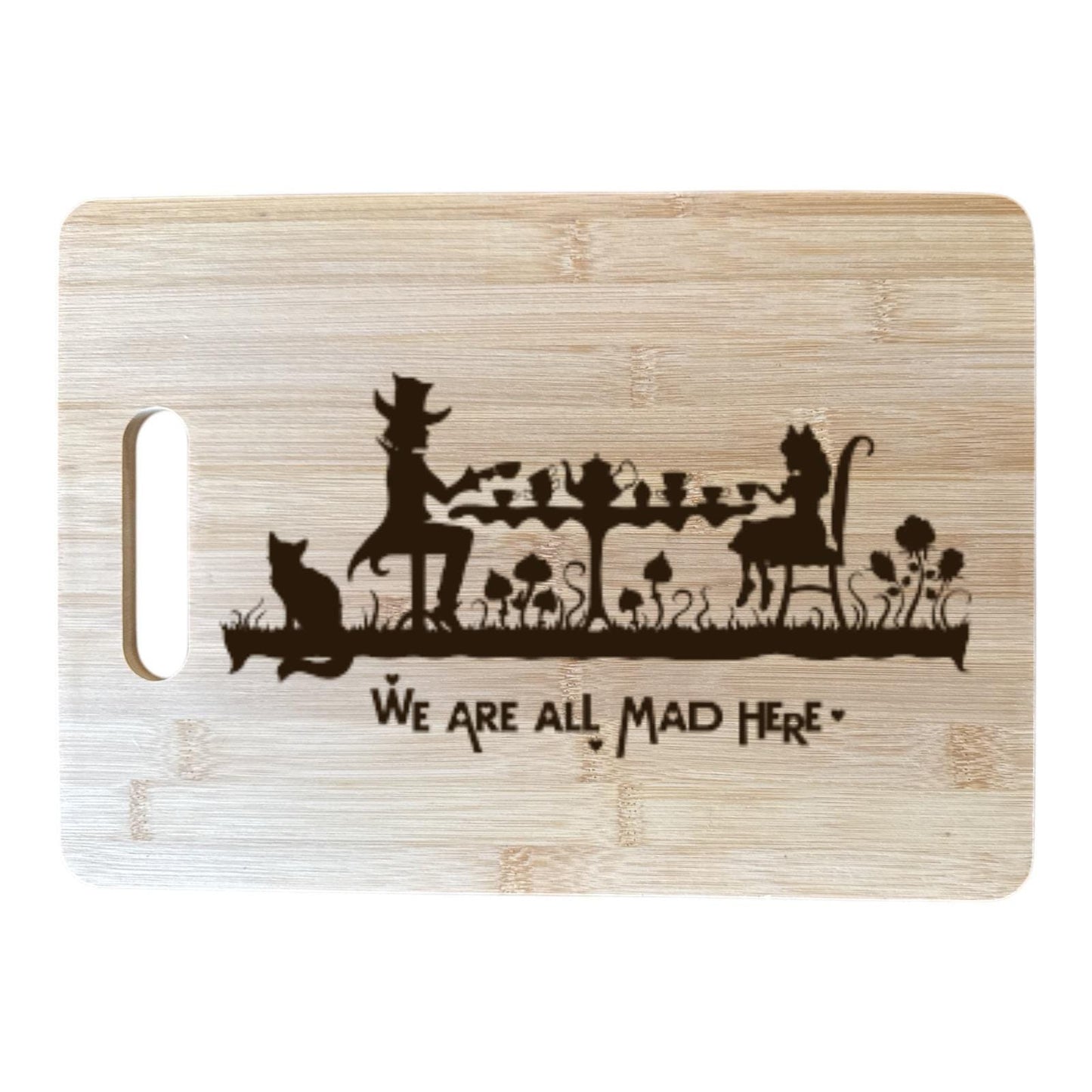 Tea Party Bamboo Cutting Board – Mad Hatter Tea Party