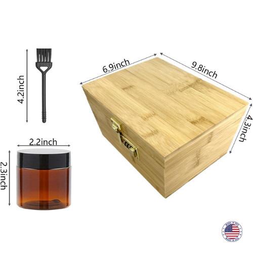 1 Up Mushroom Decorative Storage– Bamboo Storage Box with Lock & Tray