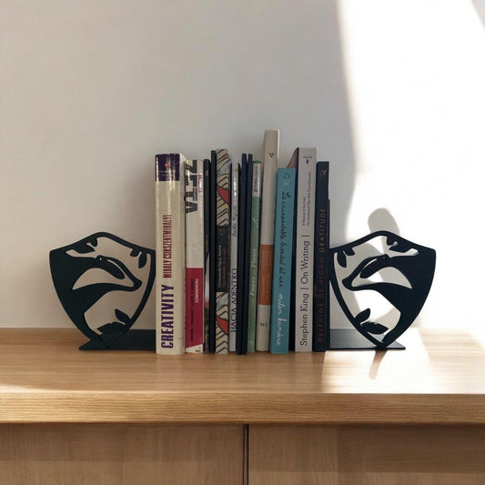 Silhouette Bookends Hogwarts Houses. Gryffindor Hufflepuff Ravenclaw Slytherin.