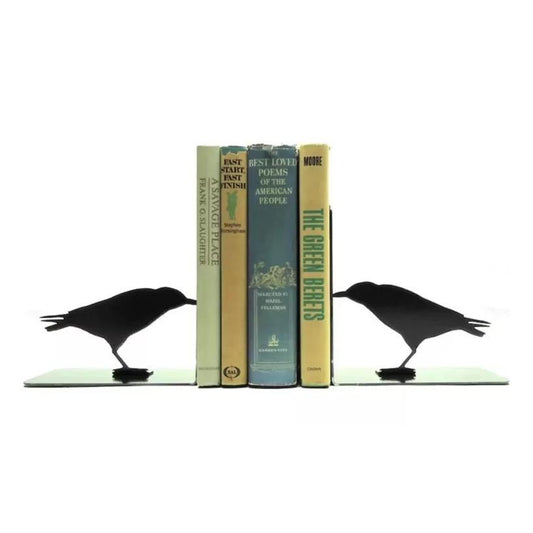 Cuervos Book Holder, Bookends. Crows Bookends.
