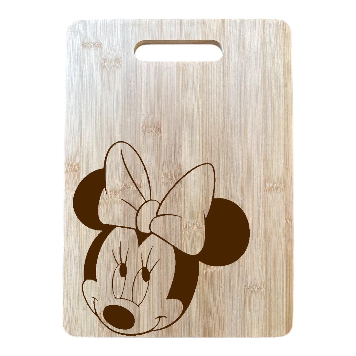 Minnie Bamboo Cutting Board 10X14" Wood Cute Cutting Board