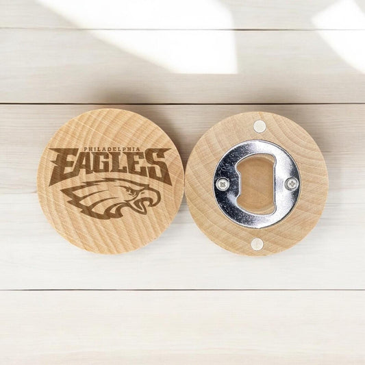 Midnight Green Eagle Engraved Bottle Opener – Gift for Football Lovers