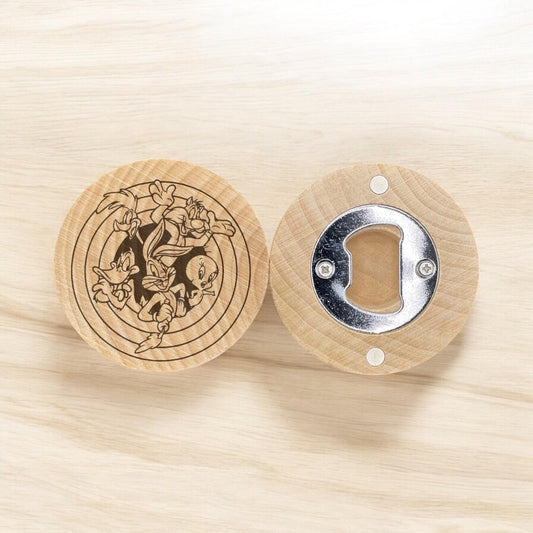 Classic Toon Crew Engraved Bottle Opener – Fun Gift for Vintage Animation Fans