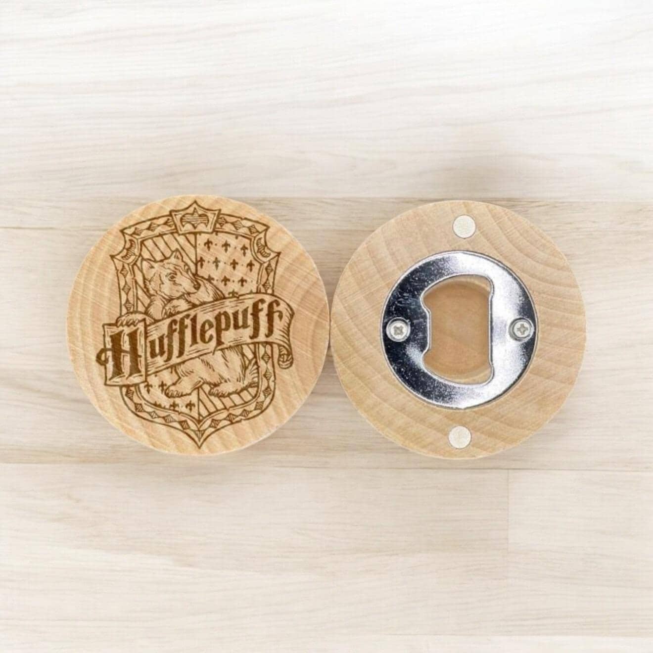 Badger House Engraved Bottle Opener – Loyal & Kind Fantasy Gift