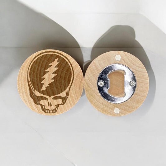 Sugar Skull Engraved Bottle Opener – Day of the Dead Inspired Kitchen Gift