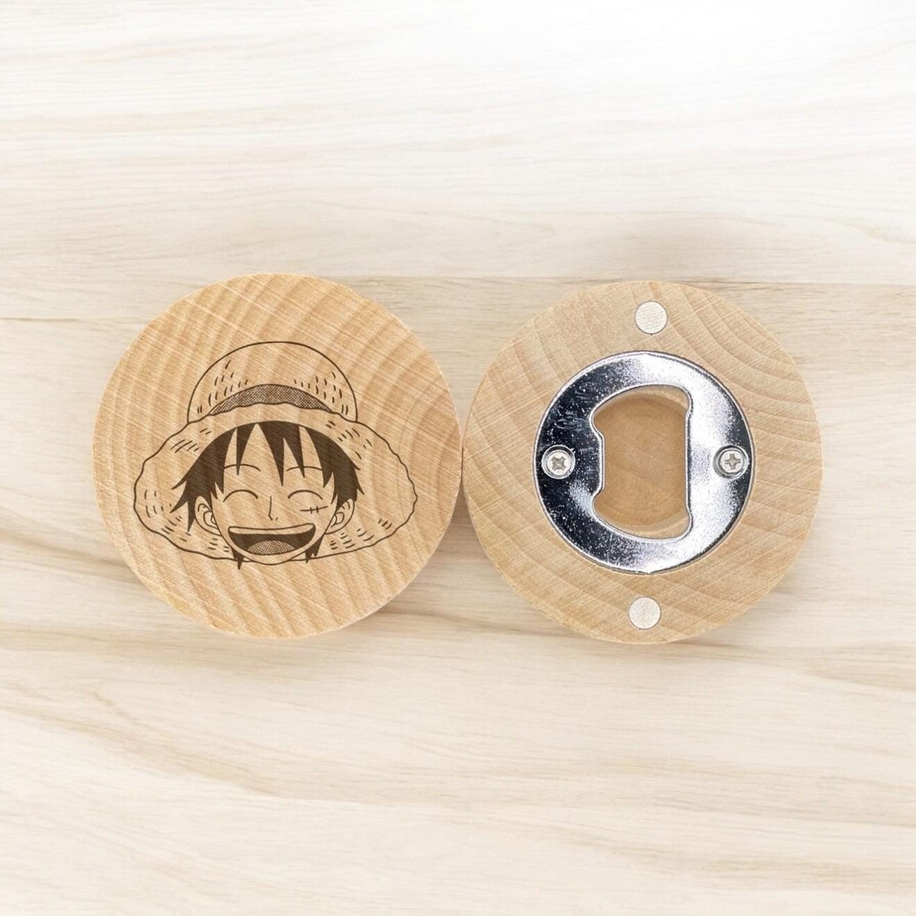 Straw Hat Pirate Engraved Bottle Opener – Nautical Gift for Adventure Seekers
