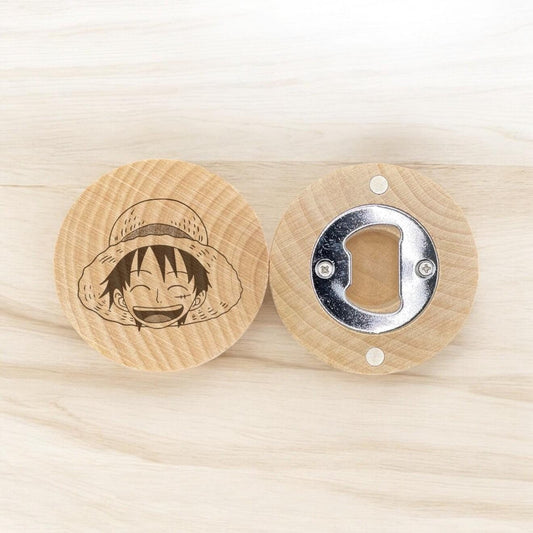Straw Hat Pirate Engraved Bottle Opener – Nautical Gift for Adventure Seekers