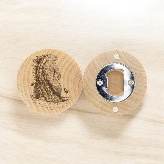 Atomic Lizard Engraved Bottle Opener – Epic Gift for Monster Movie Fans