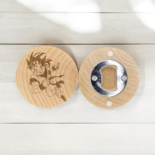 Power Warrior Engraved Bottle Opener – Anime-Inspired Gift for Energy Lovers