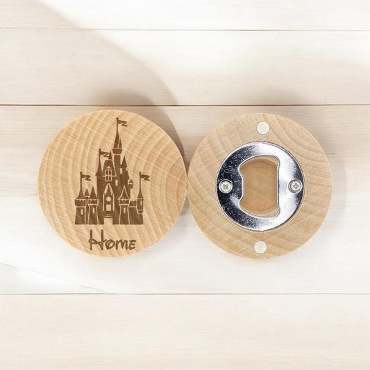 Magical Castle Engraved Bottle Opener – Whimsical Home Gift for Dreamers