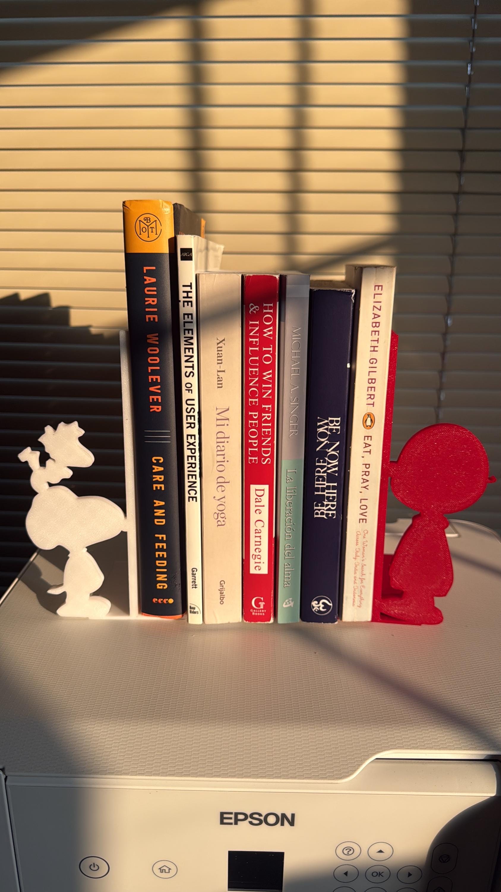 Cartoon Character Bookends | 3D Printed Book Holder Set | Fun Shelf Decor for Kids Room or Geeky Book Nook