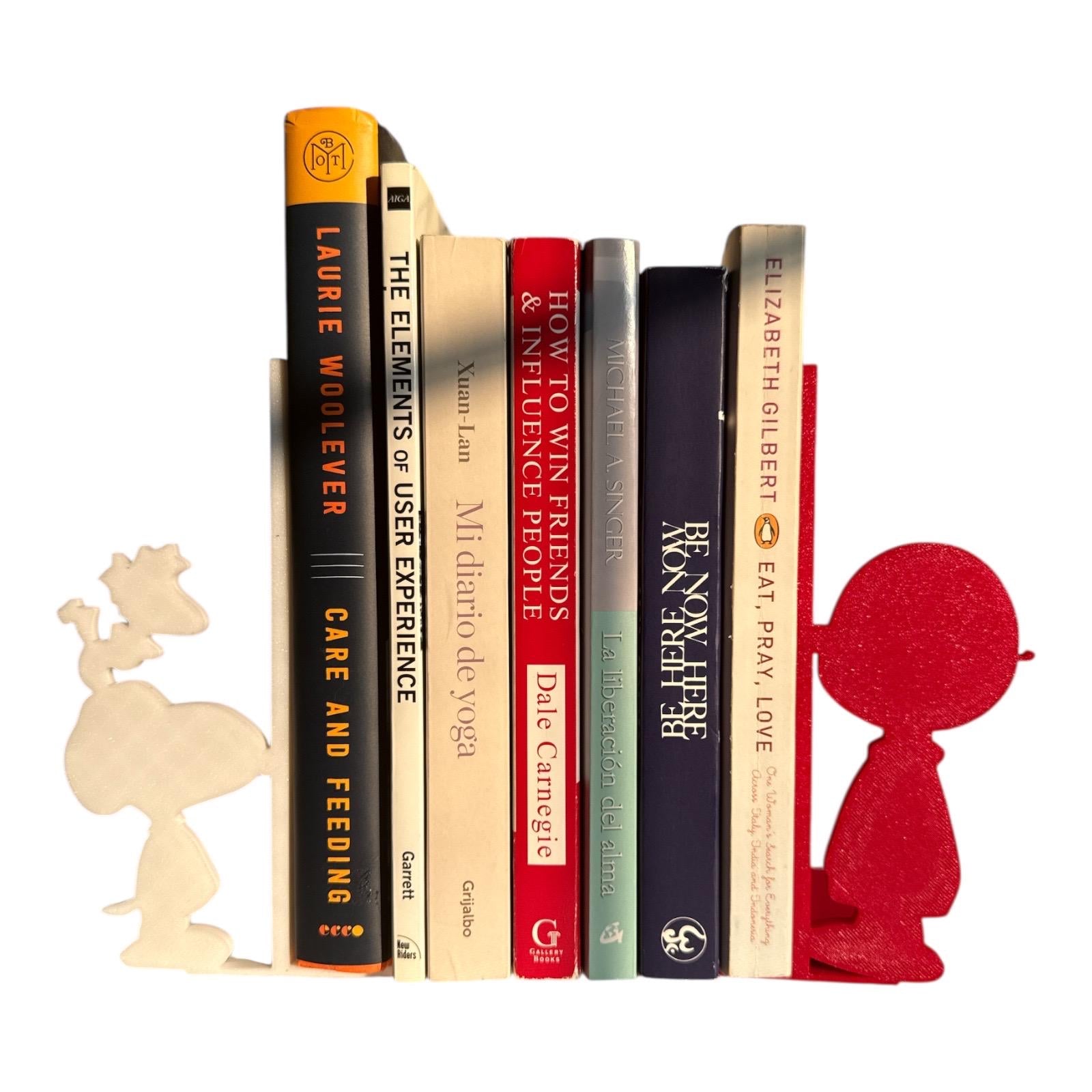 Cartoon Character Bookends | 3D Printed Book Holder Set | Fun Shelf Decor for Kids Room or Geeky Book Nook