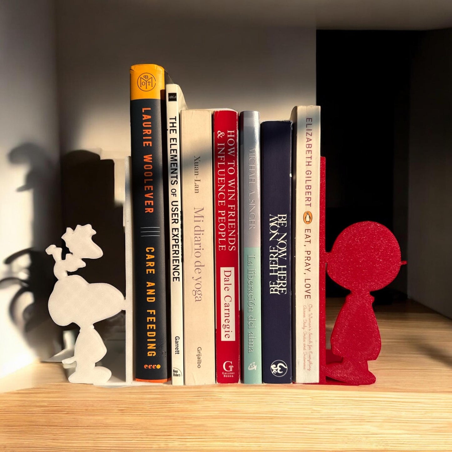 Cartoon Character Bookends | 3D Printed Book Holder Set | Fun Shelf Decor for Kids Room or Geeky Book Nook
