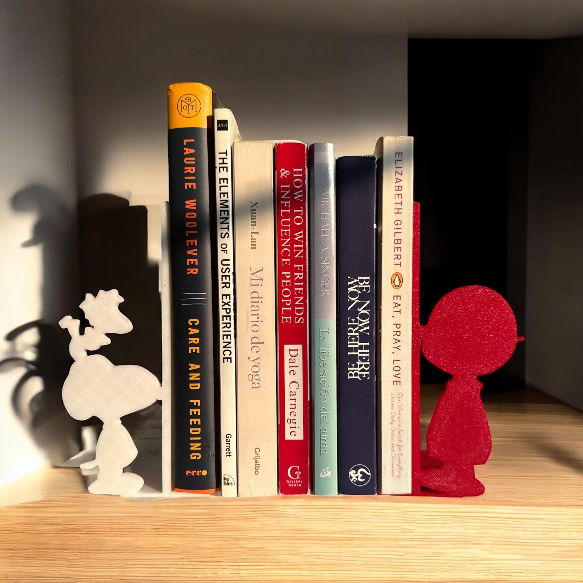 Cartoon Character Bookends | 3D Printed Book Holder Set | Fun Shelf Decor for Kids Room or Geeky Book Nook