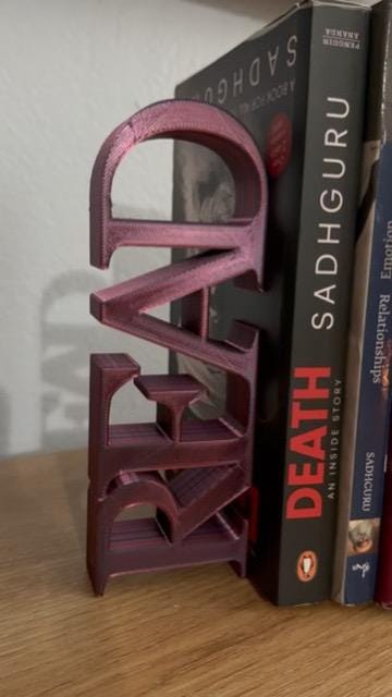 READ & BOOKS Bookends. Book Lovers Bookends. Modern Literary Decor for Book Lovers. Good Readers, Books