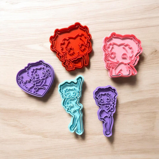 Betty Boop Cookie Cutters Set. Cute Baking Cookie Cutters For Betty Boop Fans
