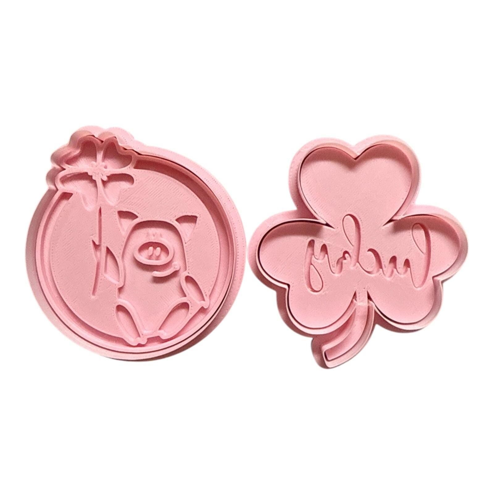 Lucky Symbols Cookie Cutter Set – 6 Piece Fortune & Charm Collection, 3D Printed