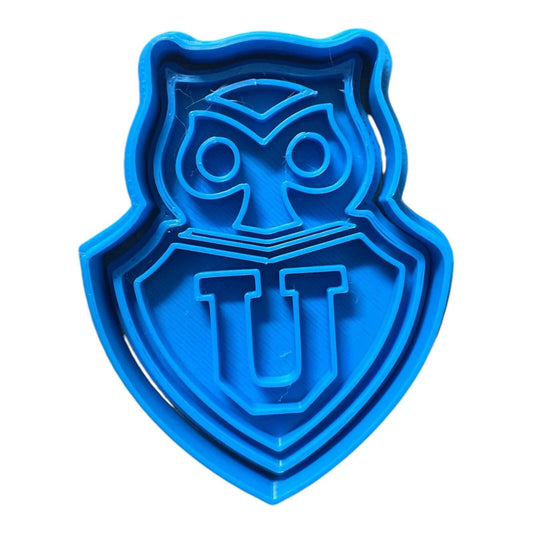 Owl Emblem Cookie Cutter – 3D Printed Educational Crest Mold