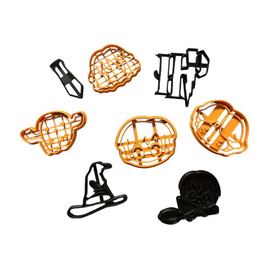 Wizard-Themed Cookie Cutter Set – 8-Piece Magical Baking Kit for Fantasy Fans