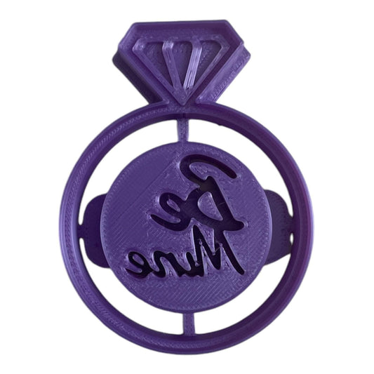 Be Mine” Engagement Ring Cookie Cutter – Romantic Baking Tool for Proposals & Valentine’s Day
