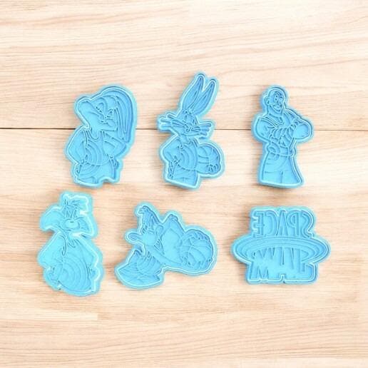 Super Play Cookie Cutter set of 6. Play dough Cutter. Cookie Molds