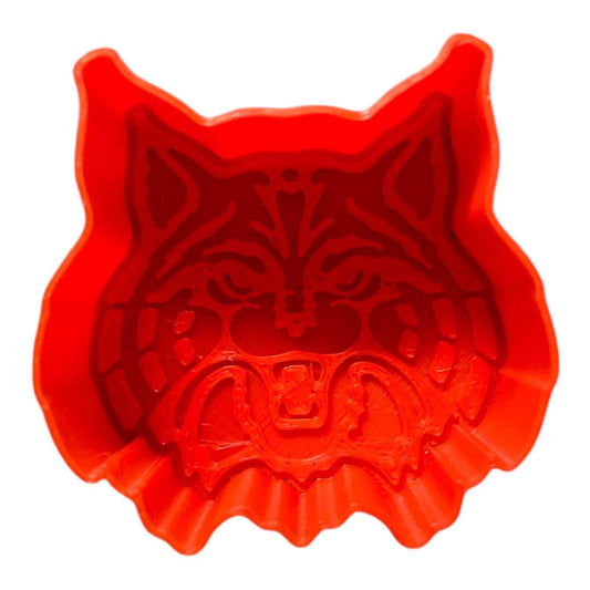 Wildcat Face Cookie Cutter – Fierce Animal Design, 3D Printed, 3.5", Multicolor PLA